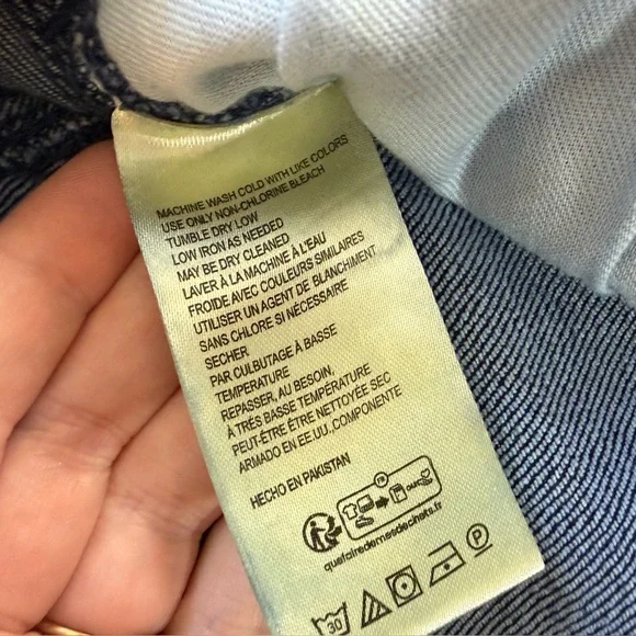 Anthropologie Pilcro Jeans Womens Size 33 Barrel Leg Dark Wash - Picture 8 of 11